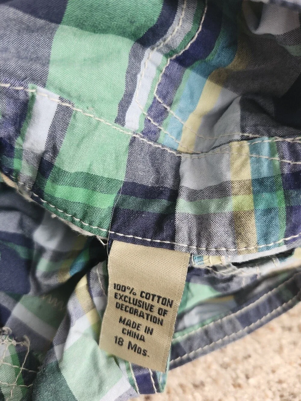 Oshkosh Blue Plaid Overalls